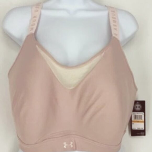 NWT Under Armour High Support Fitted Sport Bra Infinity Pink Workout 3X - Picture 1 of 3